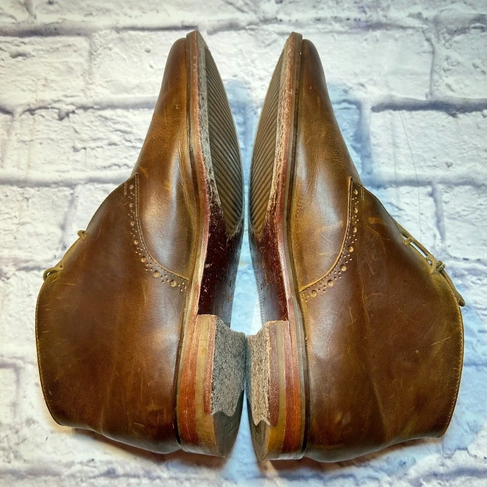 Cole Haan Cambridge Chukka Boots Mens 8.5 Brown Leather Lace-Up All Day Comfort